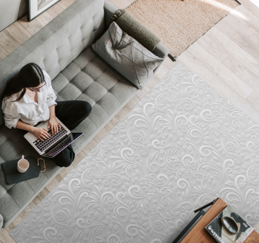 Tapis vinyle texture élégance tourbillonnante - TenStickers