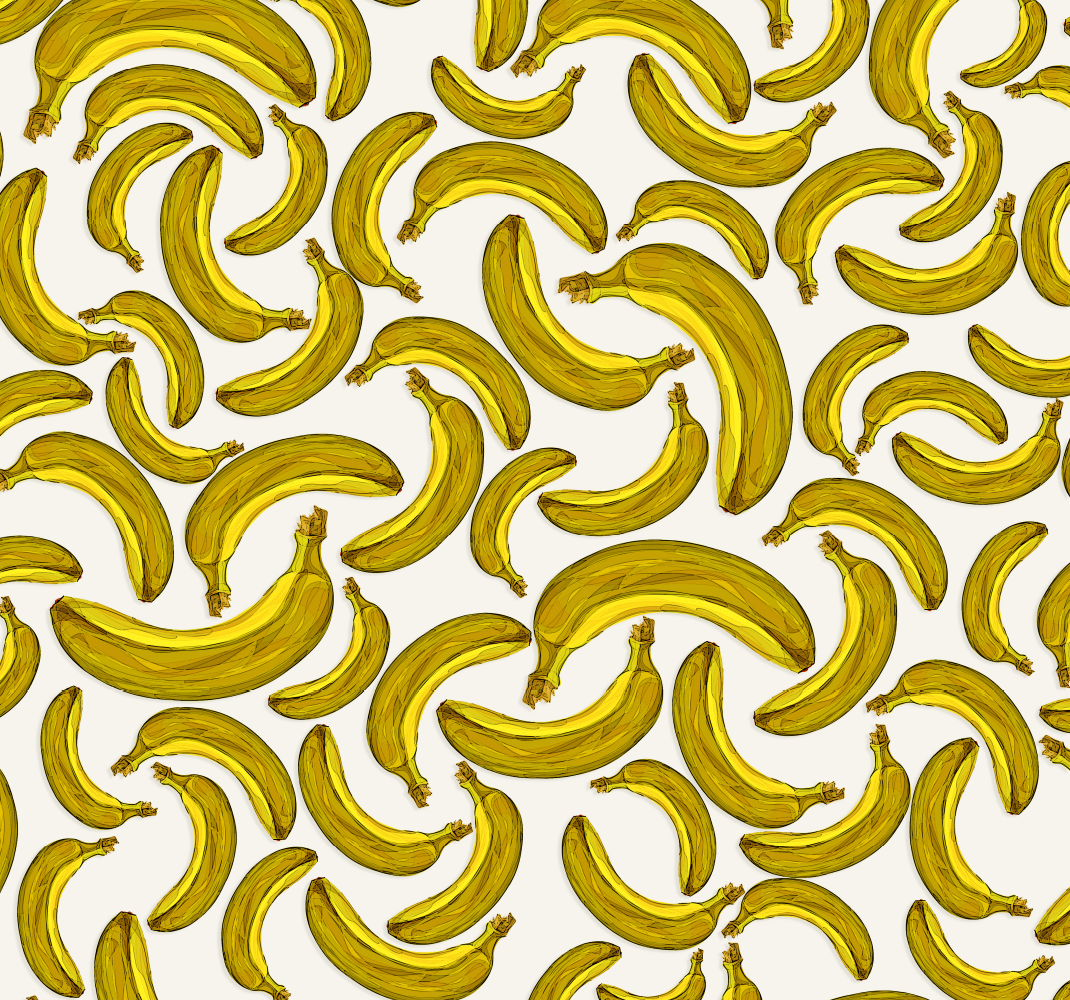 Tapis vinyle jaune conception de banane - TenStickers