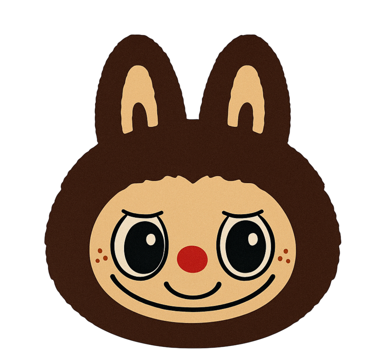 Tapis vinyle autres tapis motif labubu marron - TenStickers