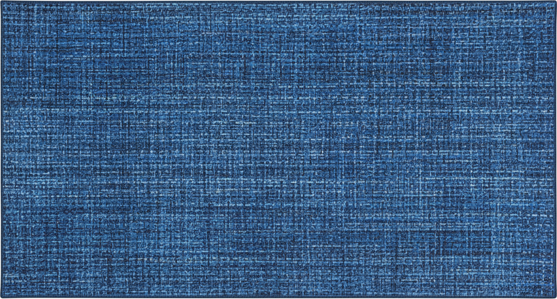 Tapis vinyle textures effet tissu bleu - TenStickers
