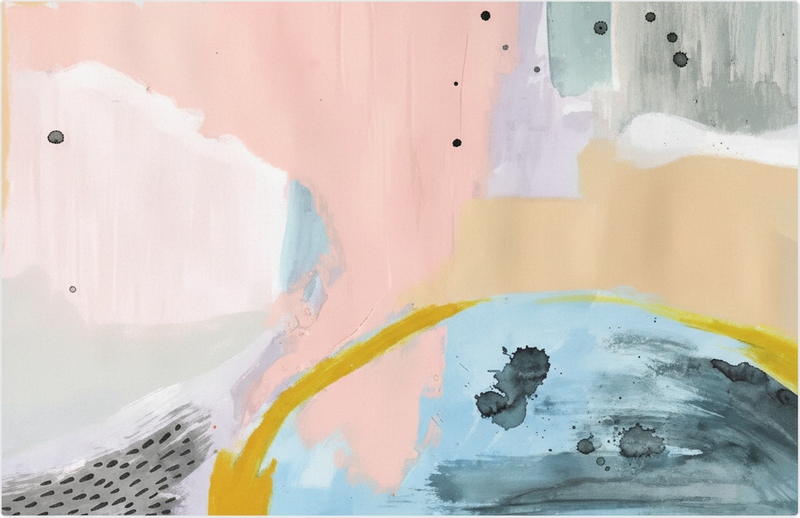 Tapis vinyle salon art collant coloré - TenStickers