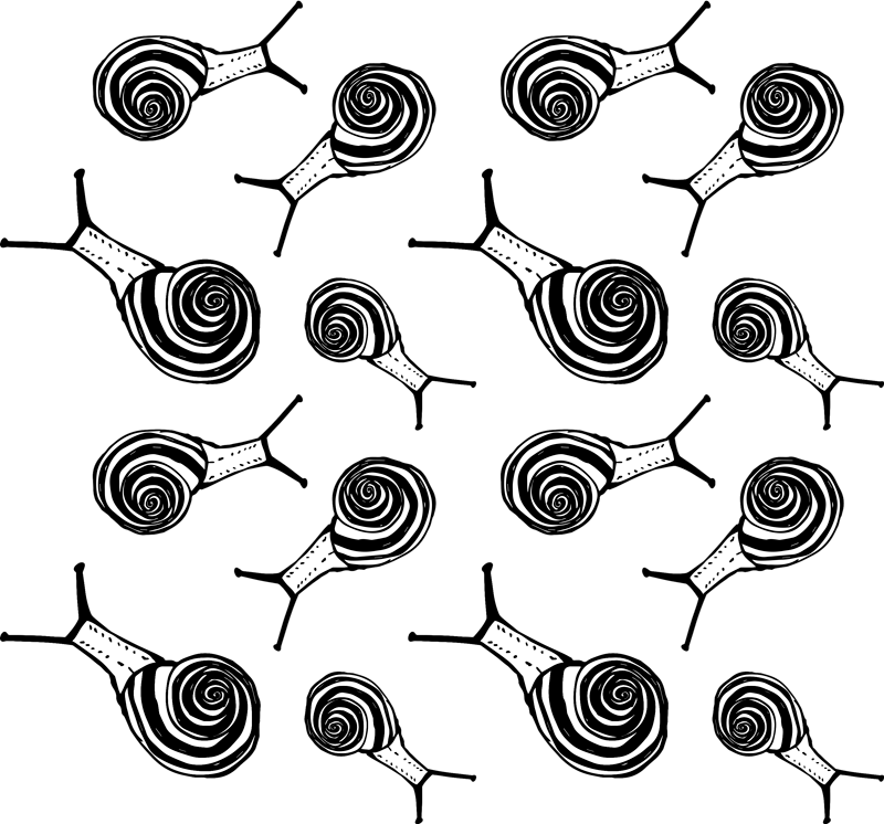 Tapis vinyle animal pack escargots - TenStickers