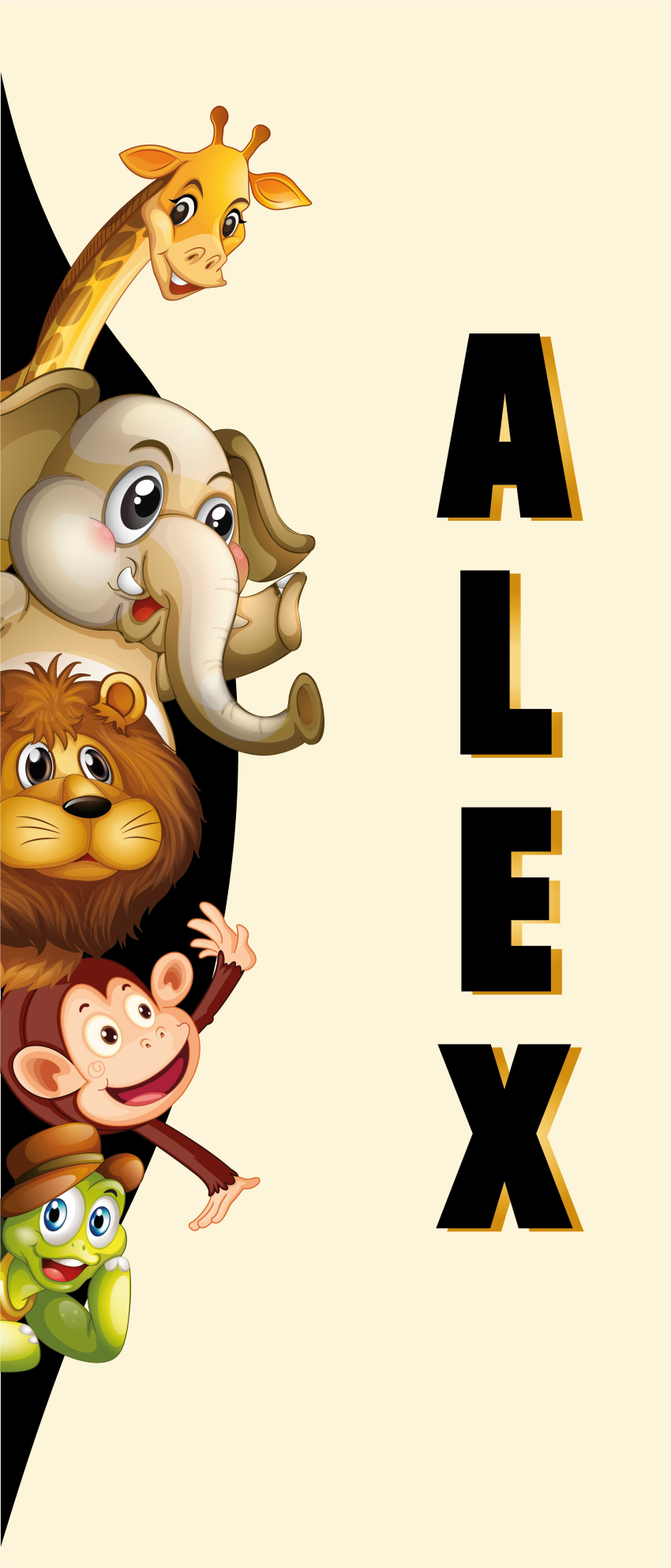 Tapis vinyle animal 3d animaux mignons - TenStickers
