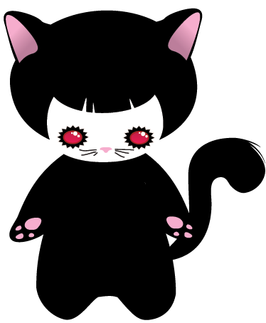 Tapis vinyle animal bébé chat monstre - TenStickers