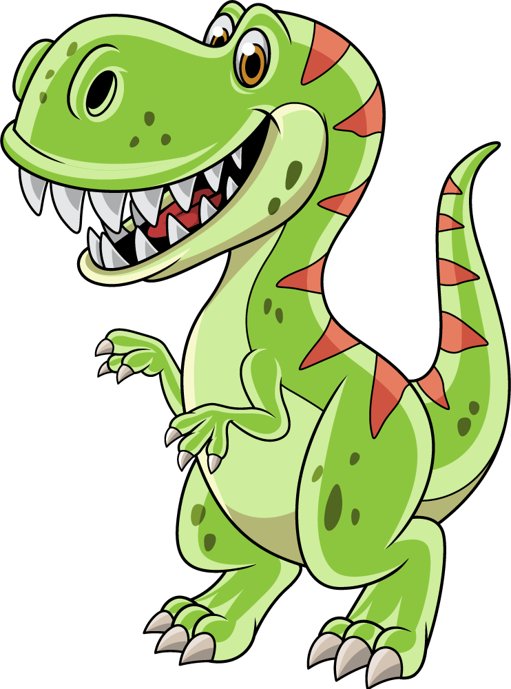 Tapis vinyle animal tyrannosaure en cartoon - TenStickers