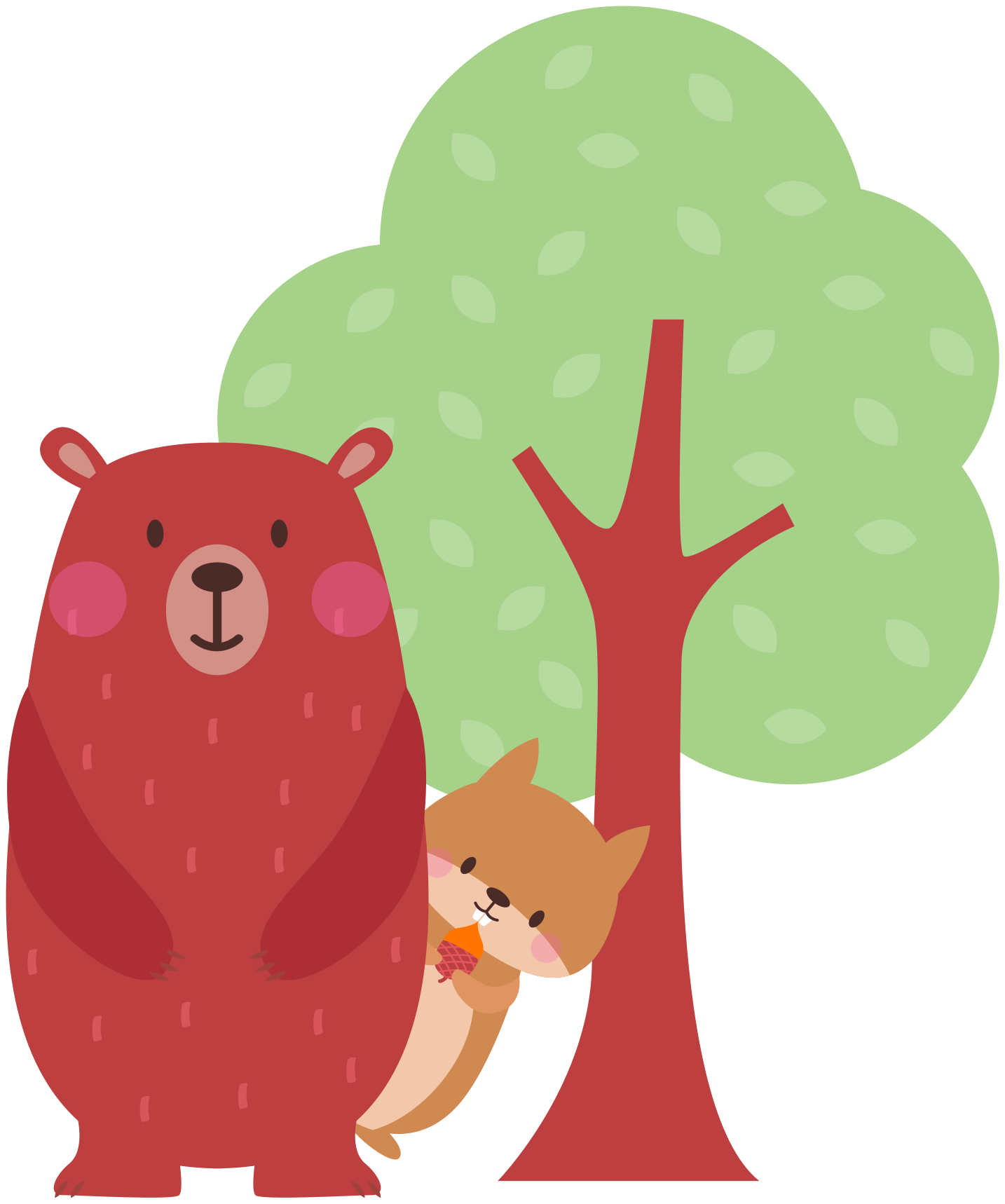 Tapis vinyle animal ourson joueur - TenStickers