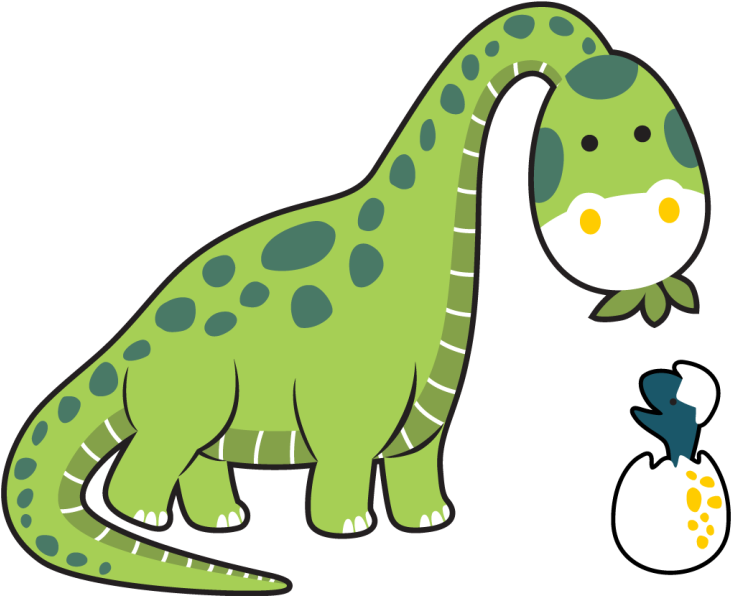 Tapis vinyle animal petit dinosaure mignon - TenStickers
