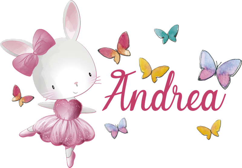 Tapis vinyle animal danseuse de ballet - TenStickers