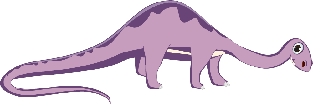 Tapis vinyle animal dinosaure au long cou amical - TenStickers