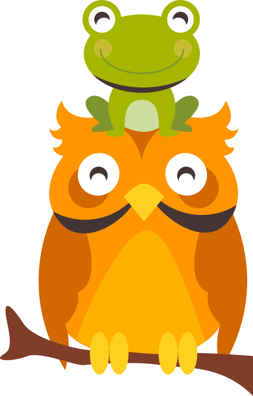 Tapis vinyle animal personnages animaux fantaisistes - TenStickers