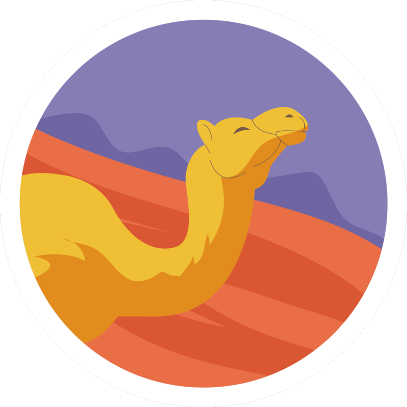 Tapis vinyle animal désertique - TenStickers