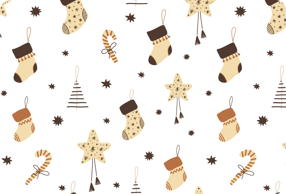 Tapis vinyle noël motif paillettes cadeaux - TenStickers