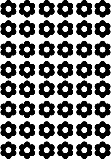 Tapis vinyle fleurs et plantes autocollants floraux - TenStickers
