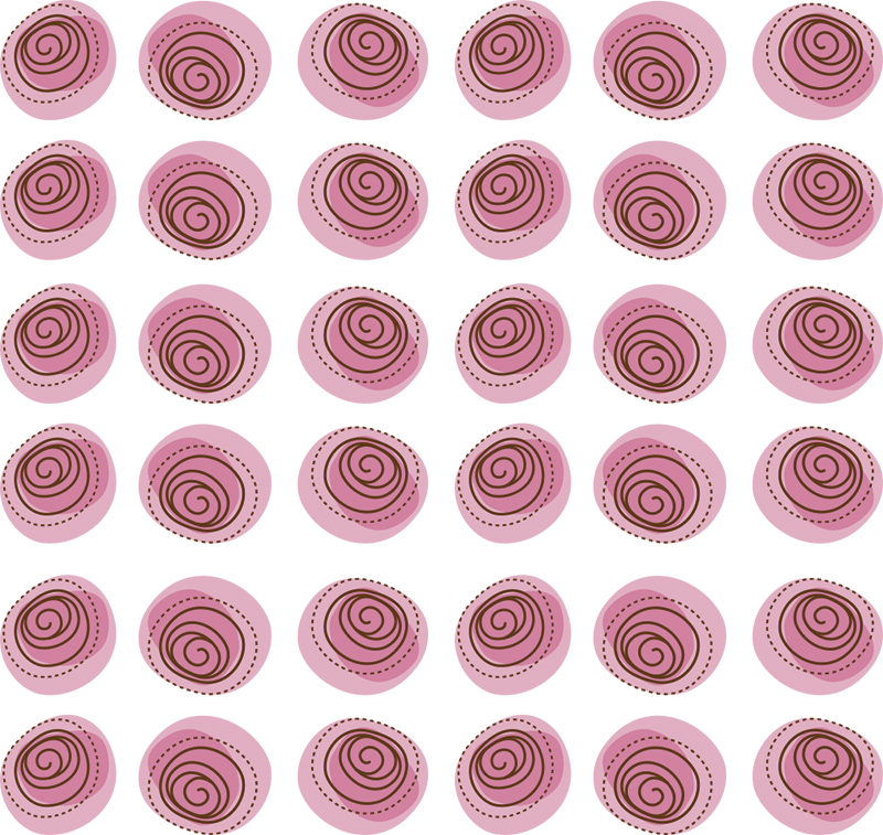 Tapis vinyle fleurs et plantes ornement floral rose - TenStickers