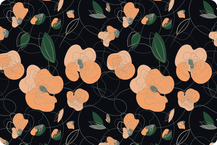 Tapis vinyle fleurs et plantes motif faune et flore vif - TenStickers