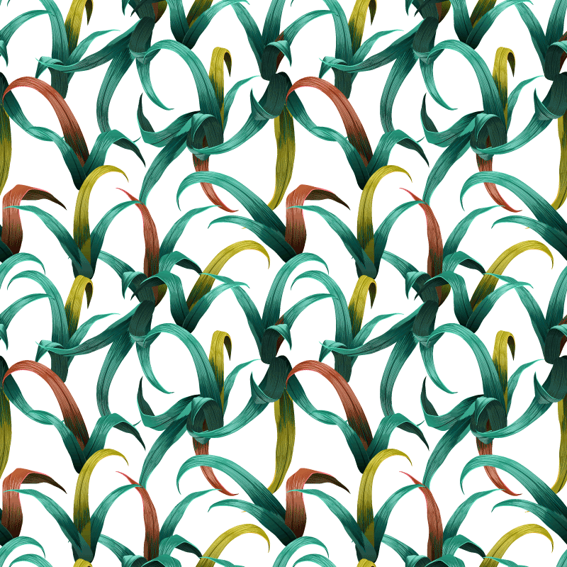 Tapis vinyle fleurs et plantes design tropical magnifique - TenStickers