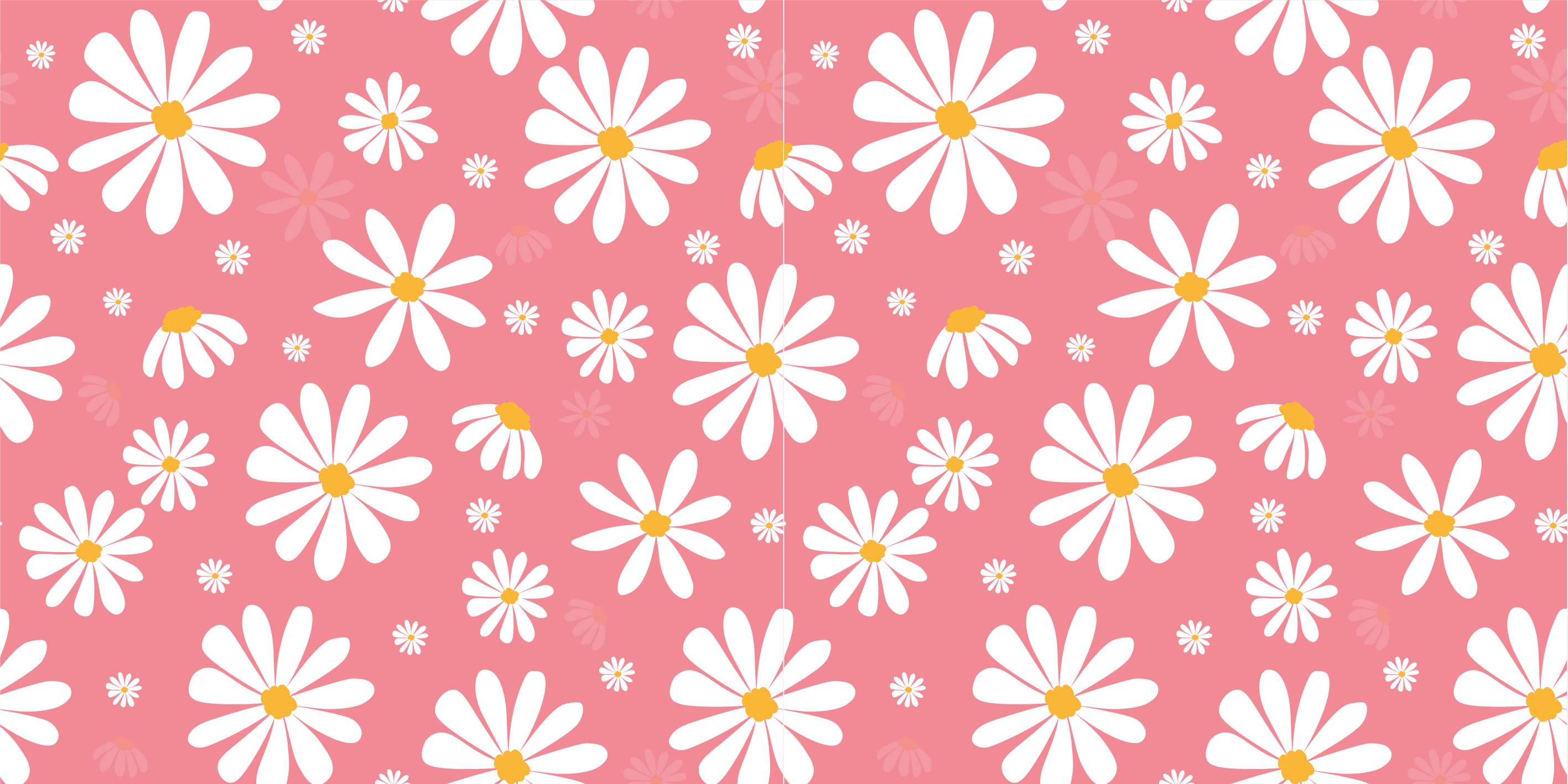 Tapis vinyle fleurs et plantes fleurs de marguerite vintage - TenStickers
