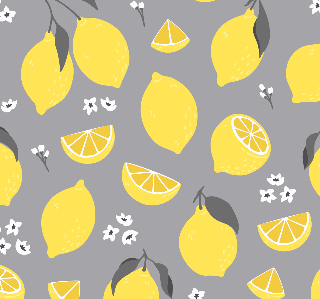 Tapis vinyle cuisine citron tropical - TenStickers