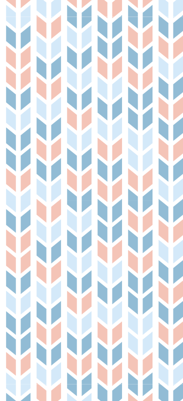 Tapis vinyle cuisine flèches verticales nordiques - TenStickers