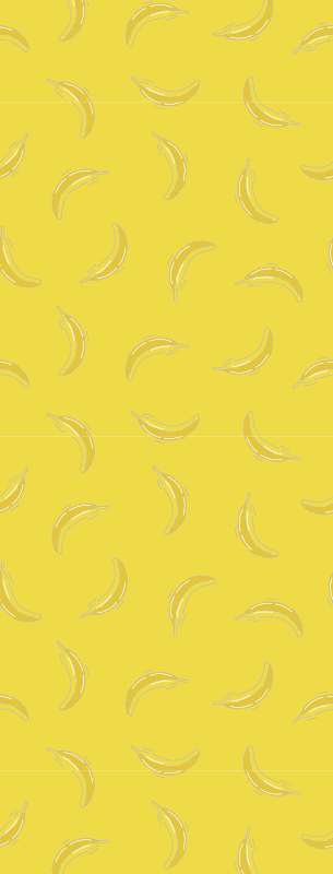 Tapis vinyle cuisine jaune pantone bananas - TenStickers