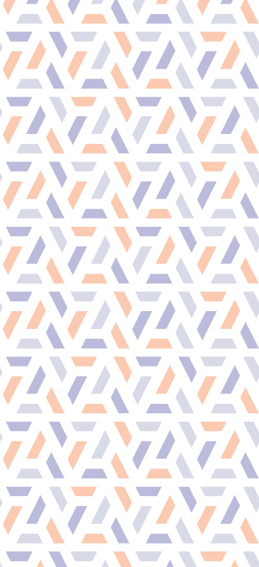 Tapis vinyle cuisine lignes géométriques nordiques - TenStickers