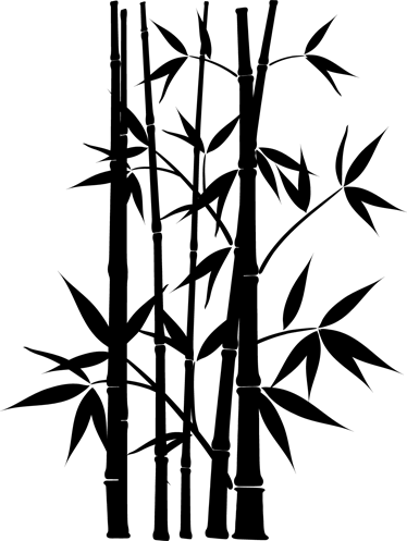 Tapis vinyle salle de bain décor bambou plante - TenStickers