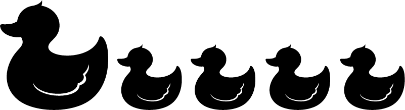 Tapis vinyle salle de bain canard en caoutchouc - TenStickers