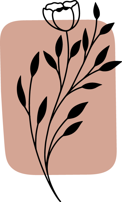 Tapis vinyle fleurs et plantes accent floral élégant - TenStickers
