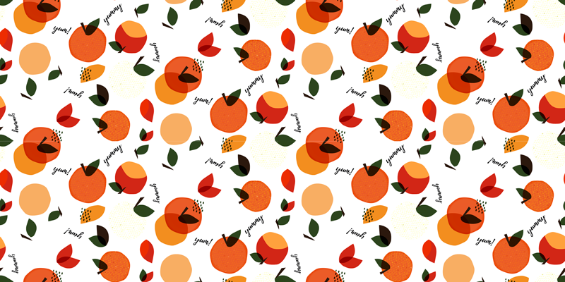 Tapis vinyle fleurs et plantes arrangement fruité - TenStickers