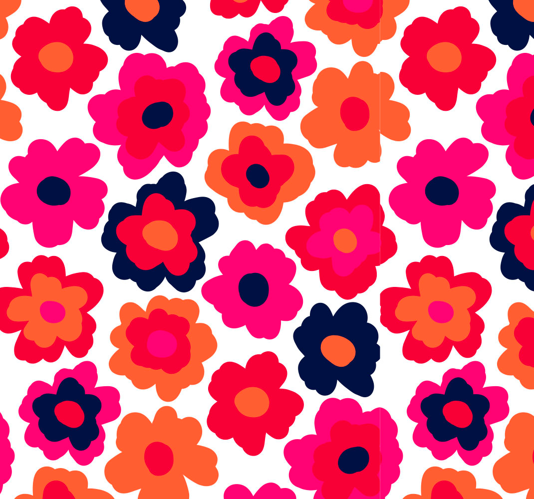 Tapis vinyle chambre coquelicot rouge - TenStickers
