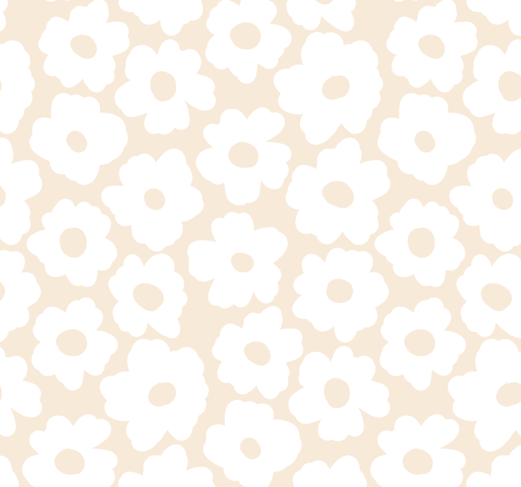 Tapis vinyle chambre coquelicot blanc - TenStickers
