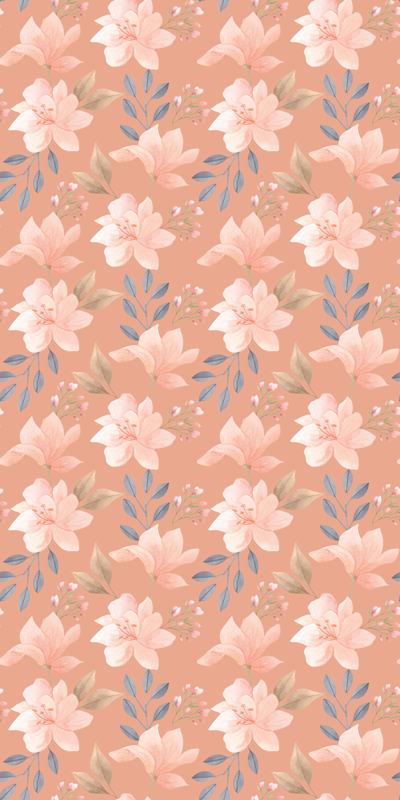 Tapis vinyle chambre motif floral épanoui - TenStickers