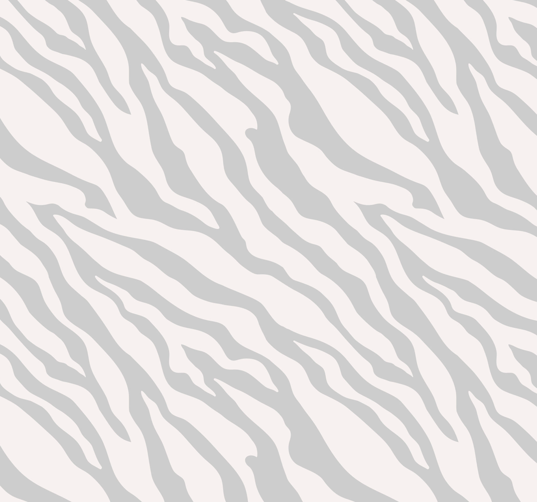 Tapis vinyle animal motif zèbre gris clair - TenStickers
