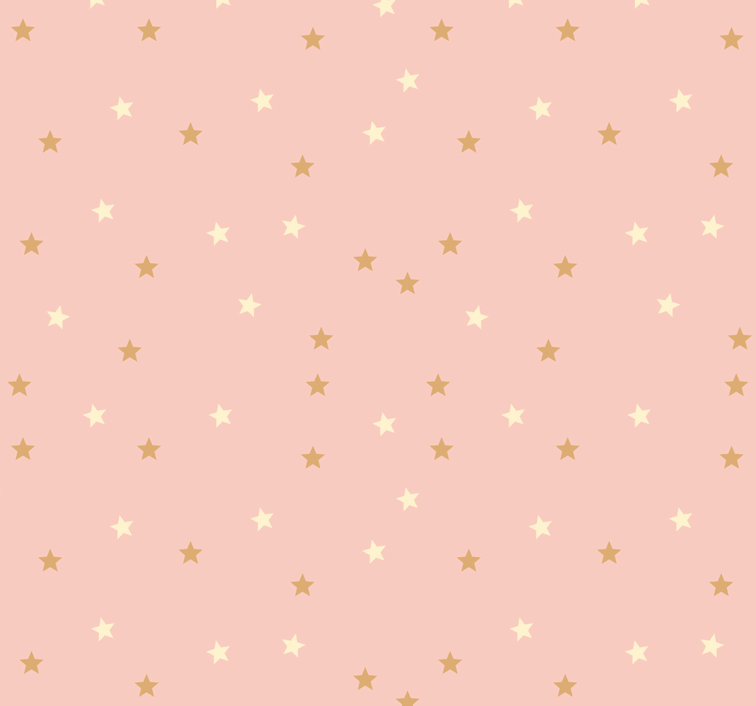 Tapis vinyle étoile étoiles dorées sur fond rose - TenStickers