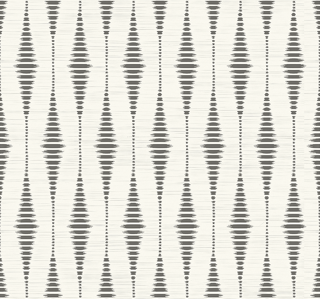 Tapis vinyles géométriques rabaul ikat gris et beige - TenStickers