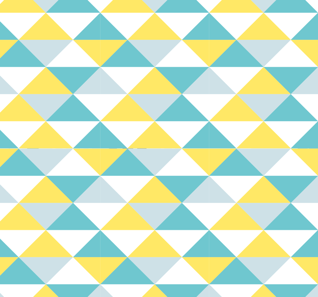 Tapis vinyles géométriques jaune et nuances de bleu - TenStickers