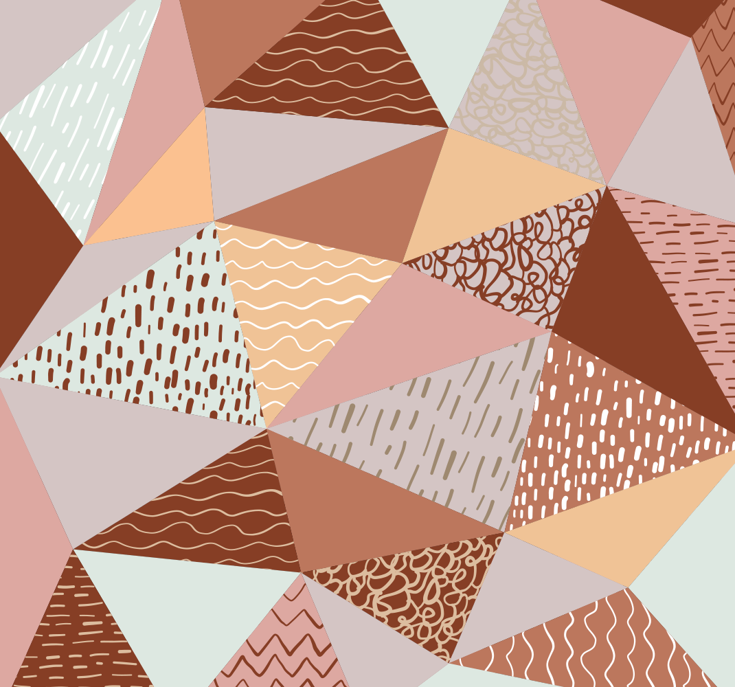 Tapis vinyles géométriques composition de triangles - TenStickers
