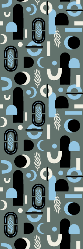 Tapis vinyles géométriques fond géométrique abstrait - TenStickers