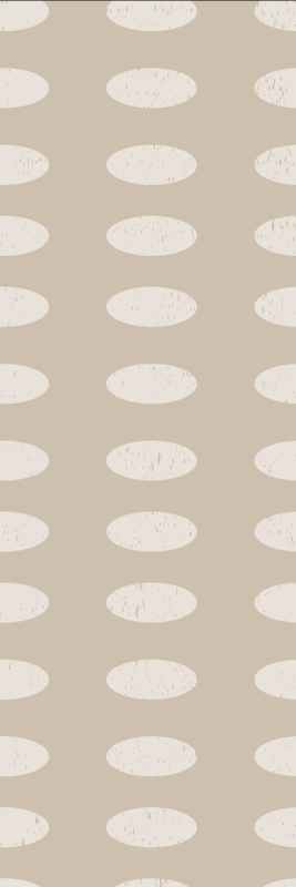 Tapis vinyles géométriques motif cercles blancs - TenStickers