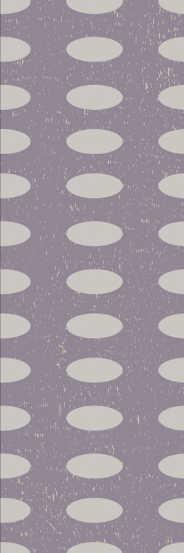 Tapis vinyles géométriques cercles gris et violet - TenStickers