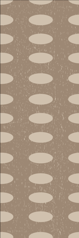 Tapis vinyles géométriques motif cercles bruns - TenStickers