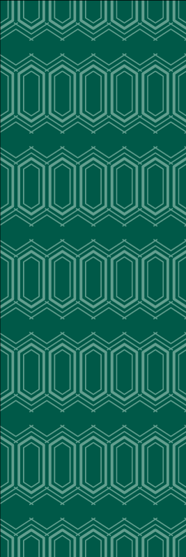 Tapis vinyles géométriques motif cercles verts - TenStickers