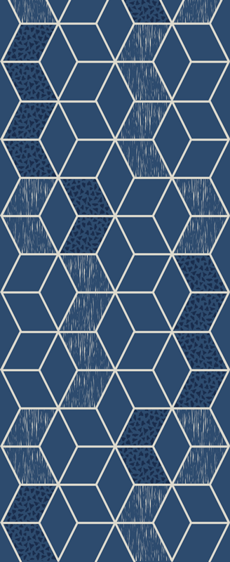 Tapis vinyles géométriques vittoria usé - TenStickers