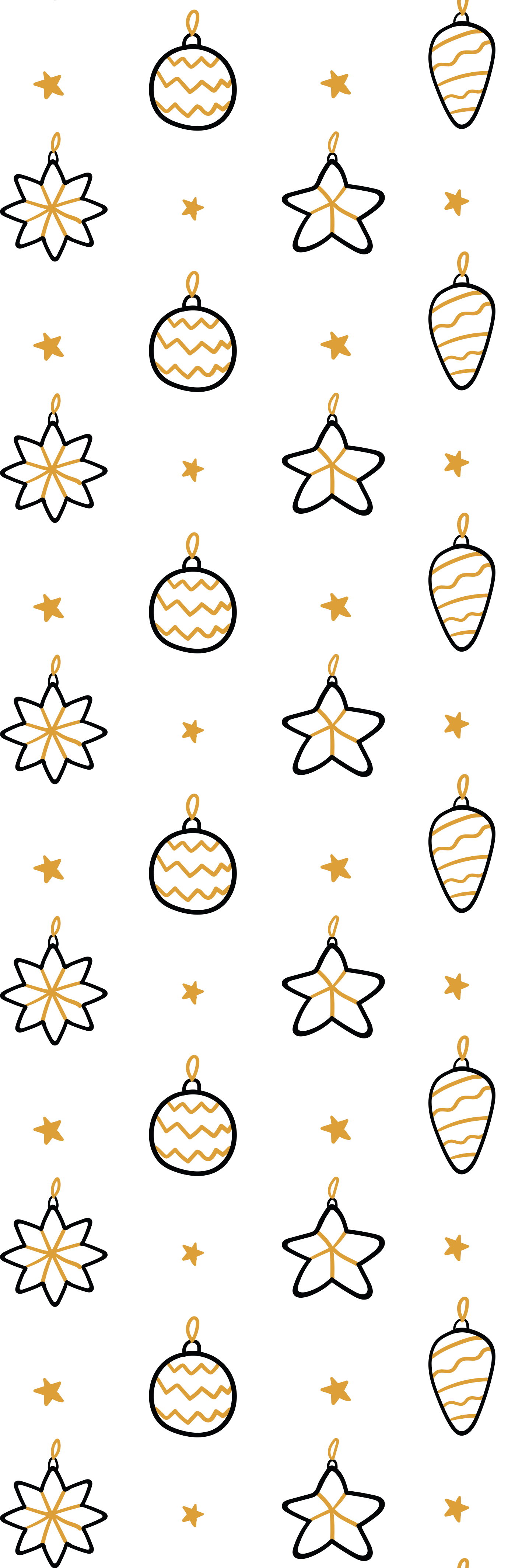 Tapis vinyle noël motif étoiles géométriques blanches - TenStickers