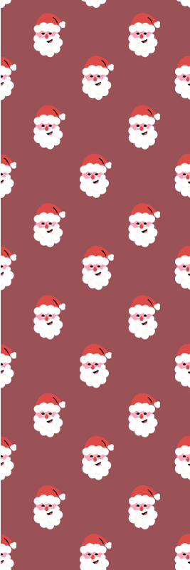 Tapis vinyle noël motif rouge père noël - TenStickers