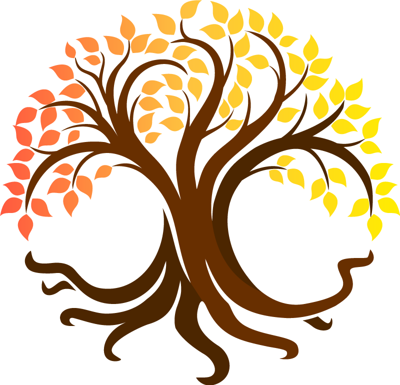 Tapis vinyle nature arbre de vie couleurs automnales - TenStickers