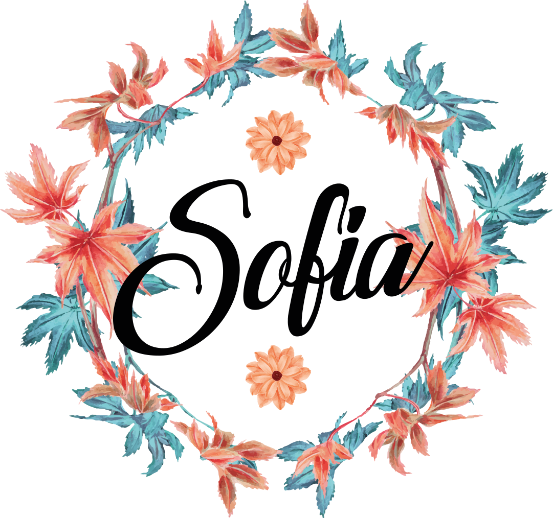 Tapis vinyle fleurs et plantes couronne d'automne avec nom - TenStickers