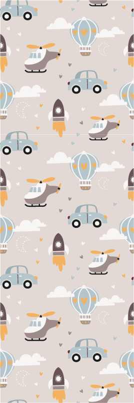 Tapis vinyle chambre illustration mignonne pour enfants - TenStickers