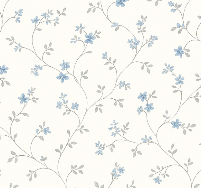Tapis vinyle chambre sentier des prairies bleues - TenStickers