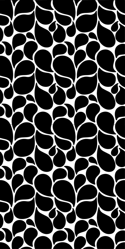 Tapis vinyles géométriques gouttes d'eau - TenStickers